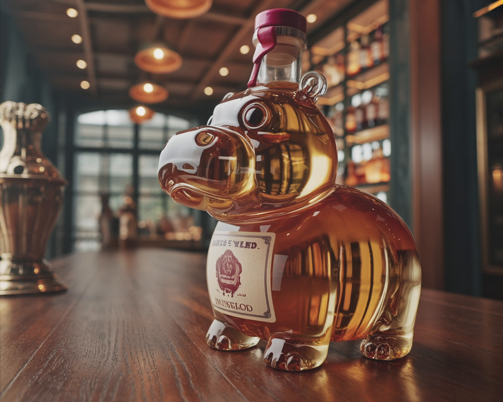 Whiskey Bottles - Hippo Edition