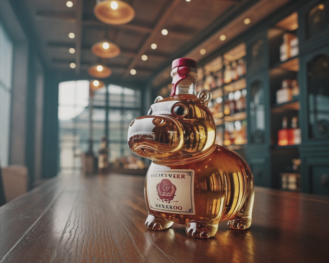 Whiskey Bottles - Hippo Edition