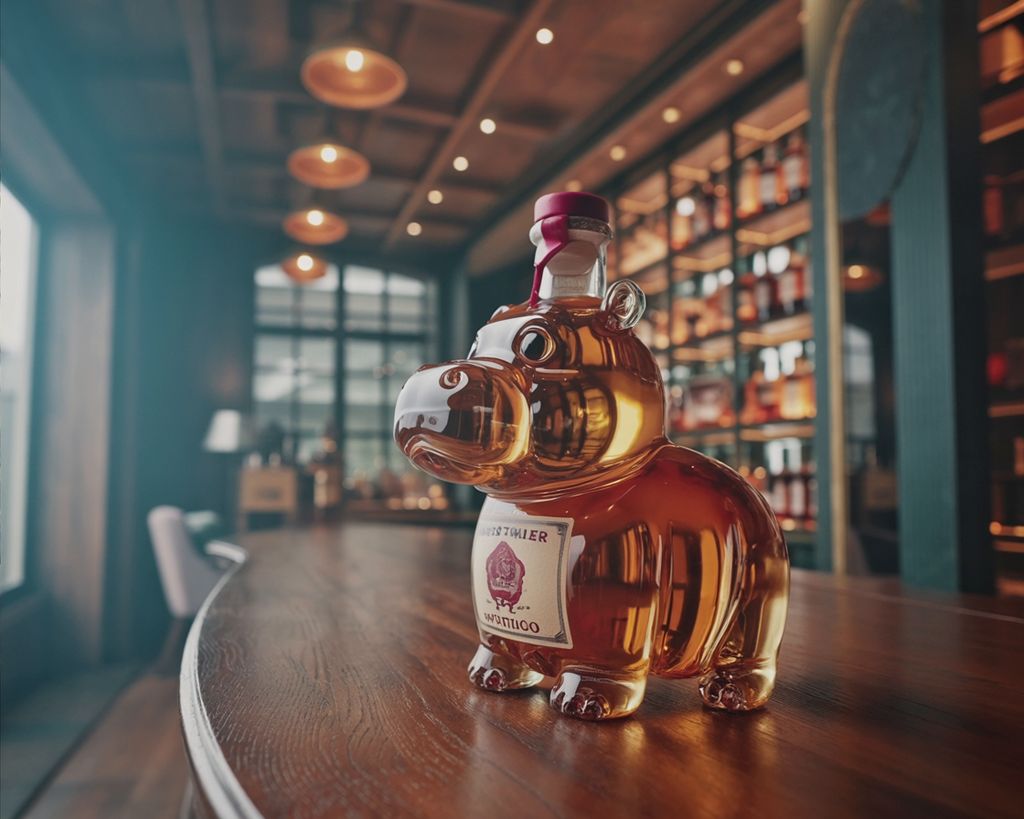 Whiskey Bottles - Hippo Edition