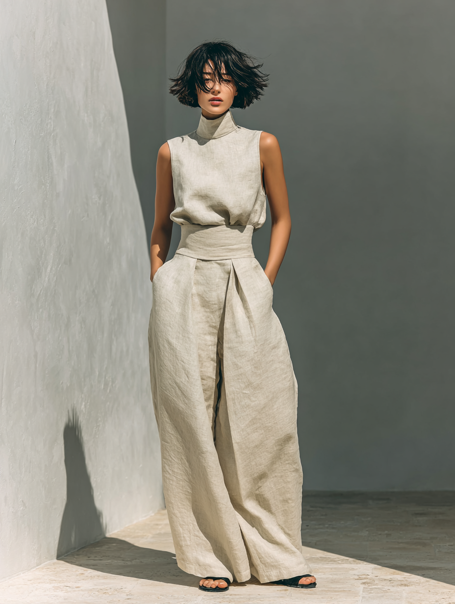 Co-ord Set Minimalist Linen