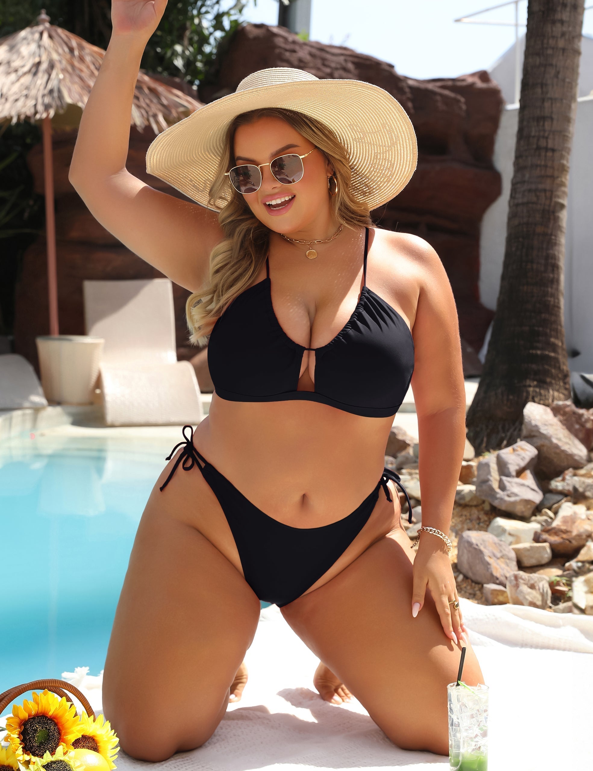Christina | Adjustable Tie-Side Bikini Set