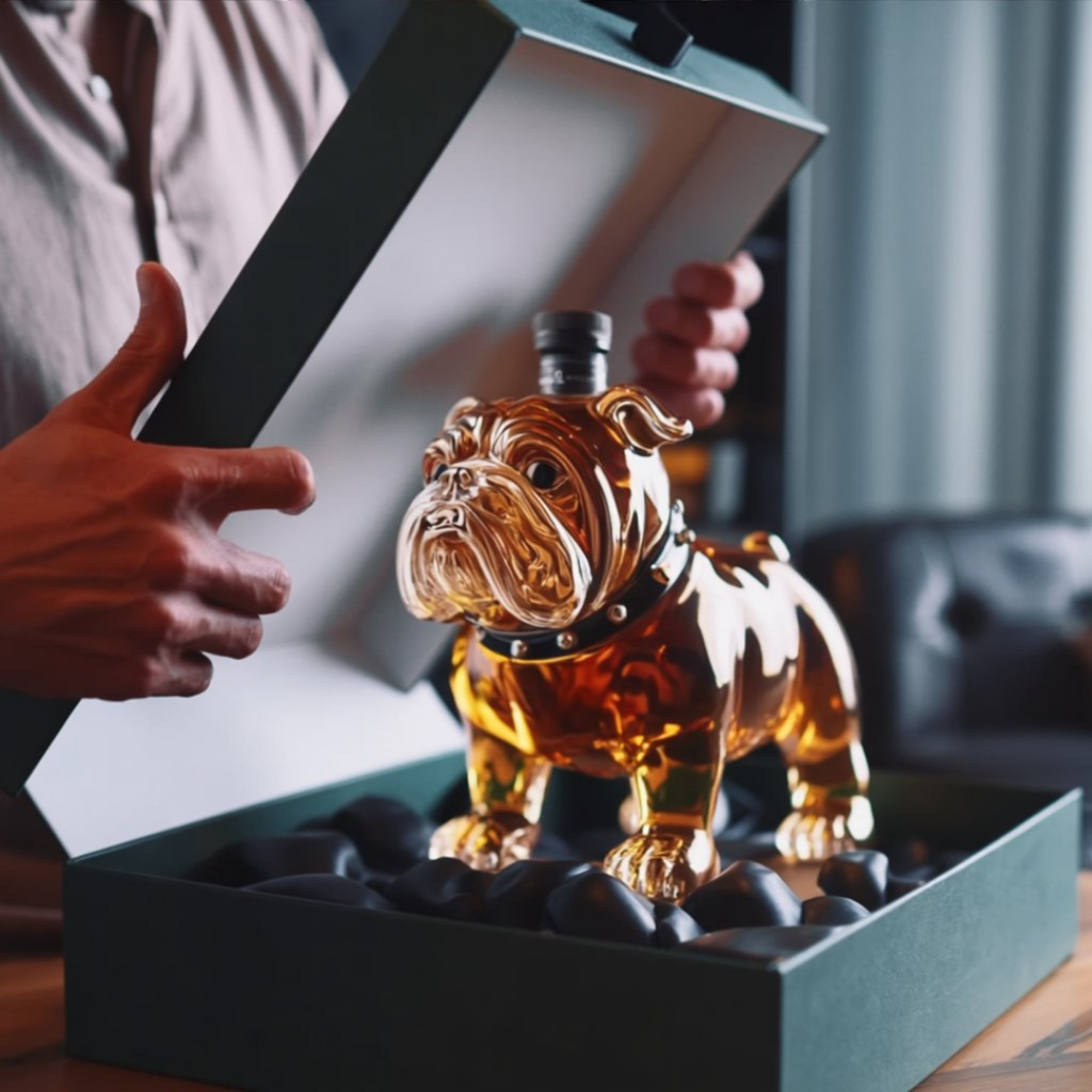 Whiskey Bottles - Bulldog Edition