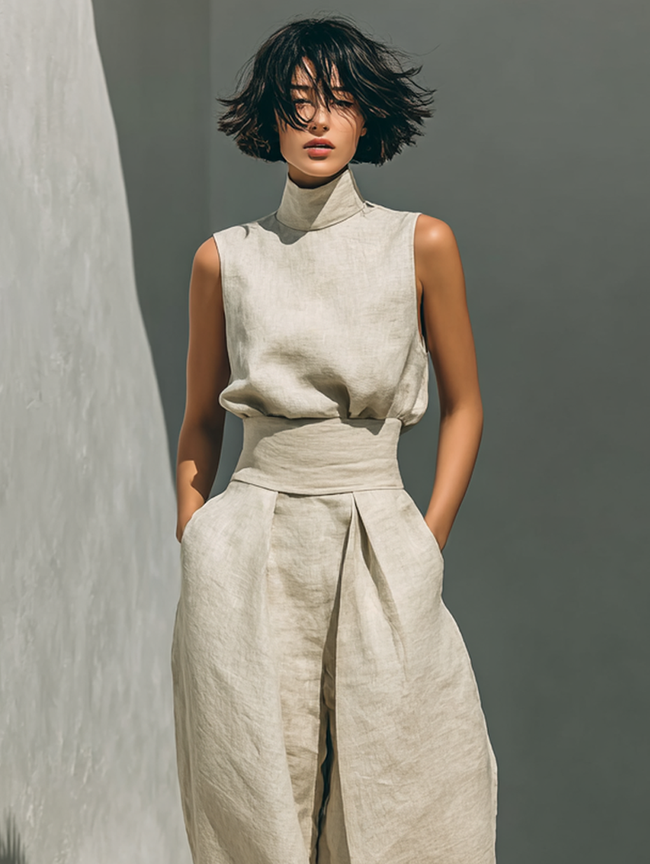Co-ord Set Minimalist Linen
