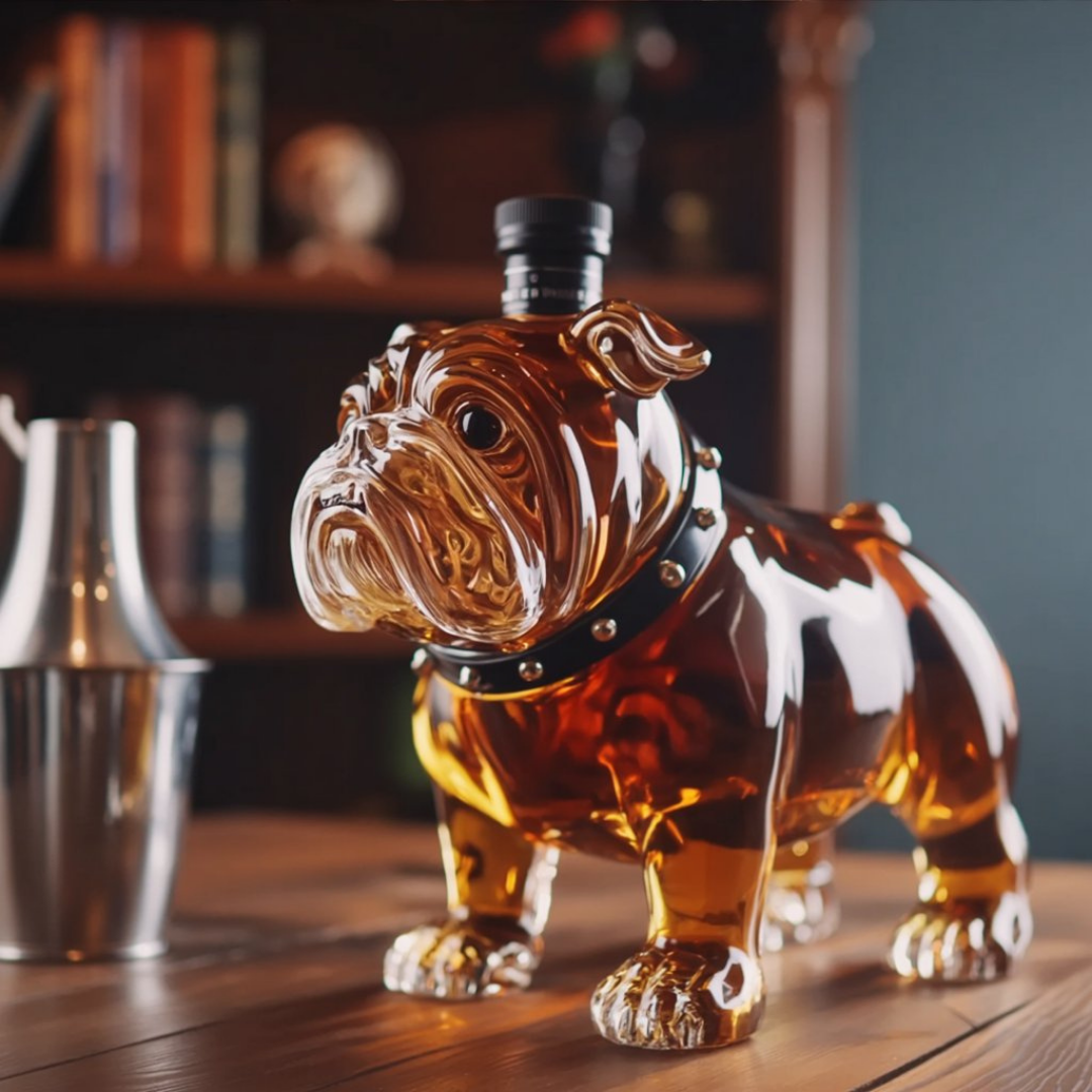 Whiskey Bottles - Bulldog Edition