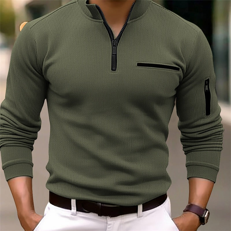 Gus | Long-Sleeve Zip Shirt