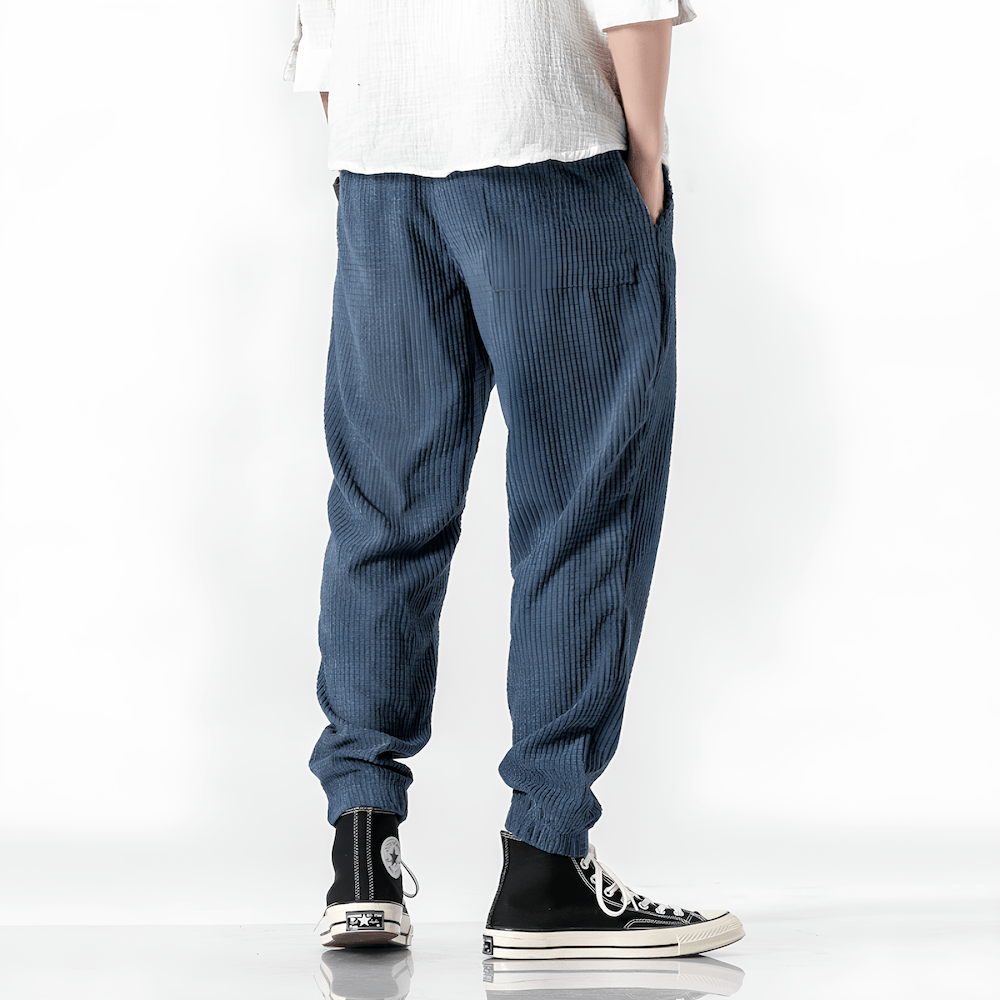 Pantalones Ramiro de Pana Modernos con Ajuste Cómodo y Suave