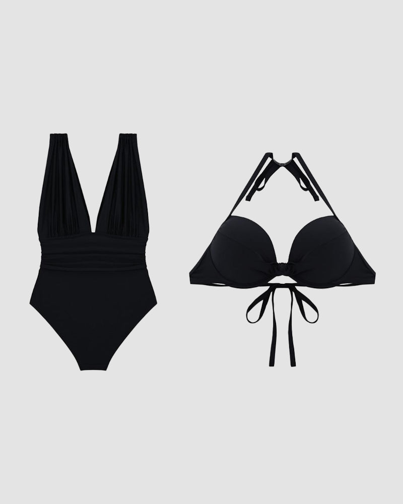 Karina | V-Neck Tummy-Control Swimsuit