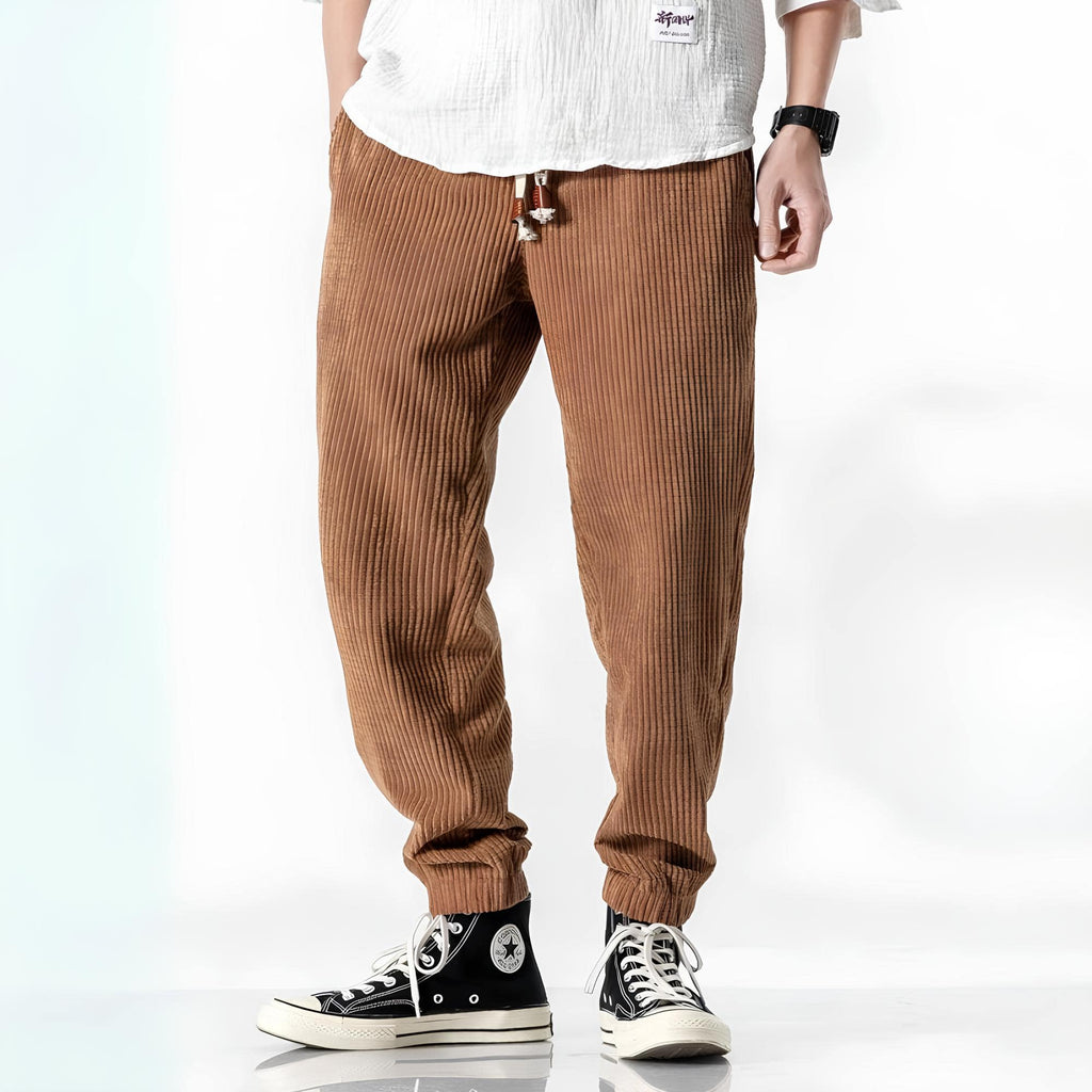 Pantalones Ramiro de Pana Modernos con Ajuste Cómodo y Suave