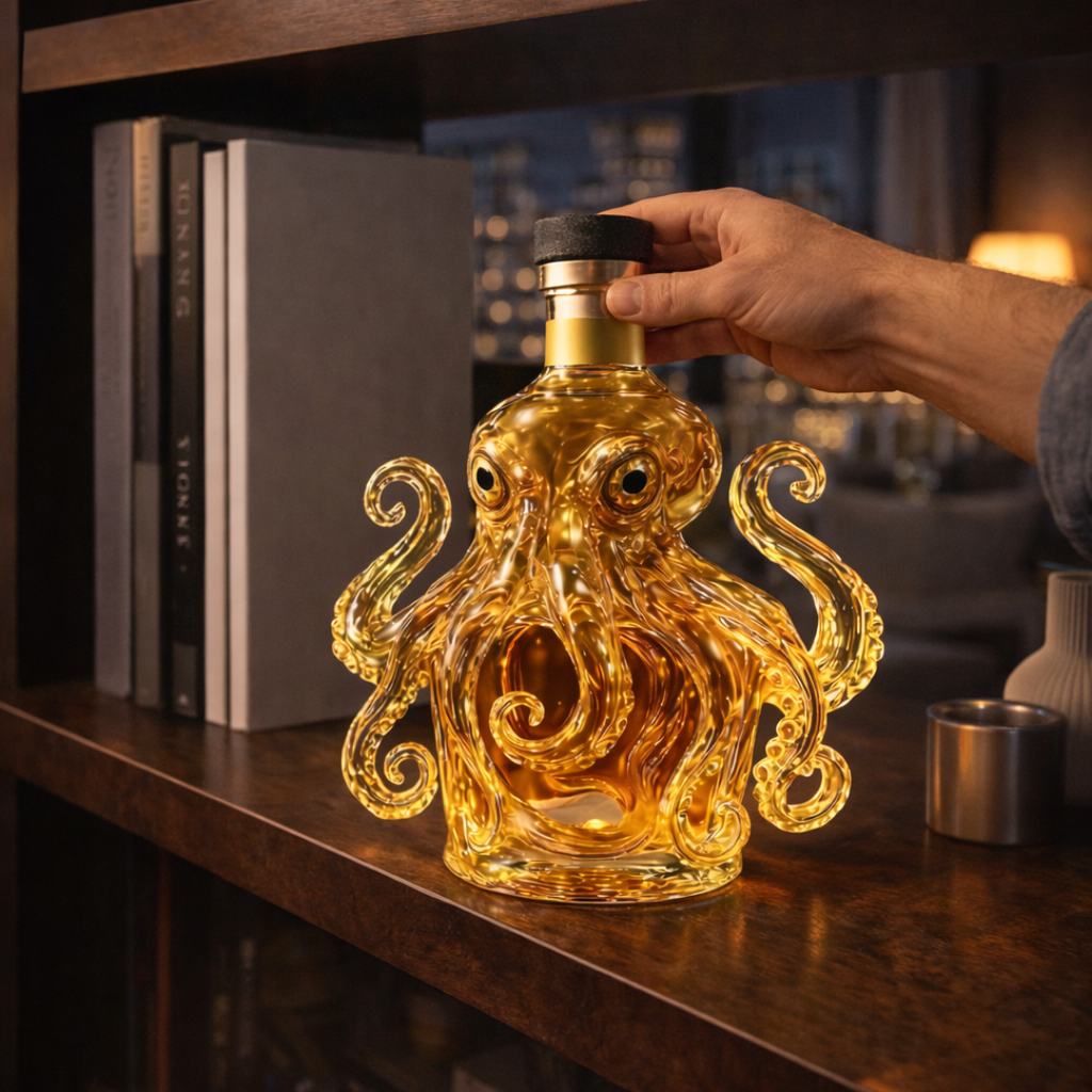 Whiskey Bottles - Octopus Edition