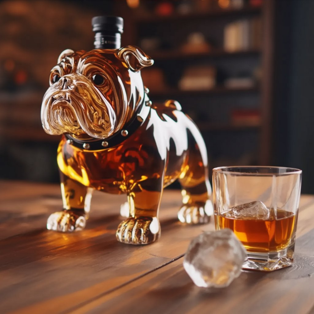 Whiskey Bottles - Bulldog Edition