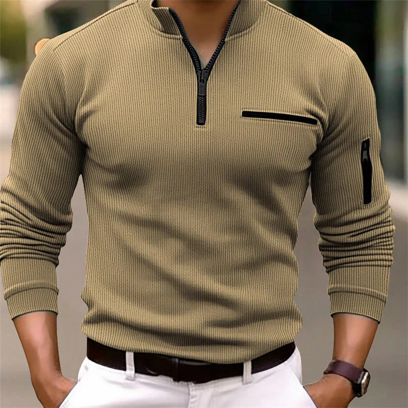 Gus | Long-Sleeve Zip Shirt