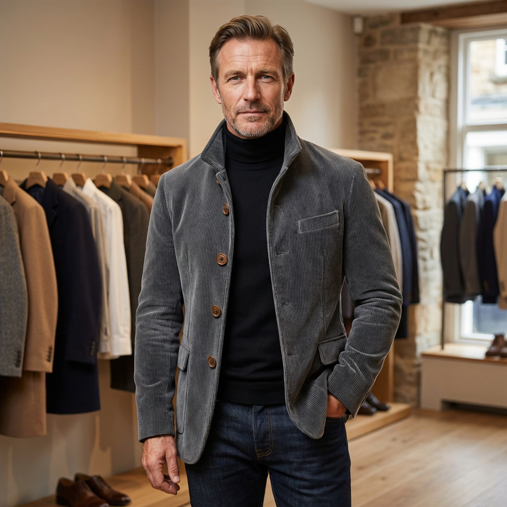 Carter™ | Elegant Vintage-Style Men's Jacket