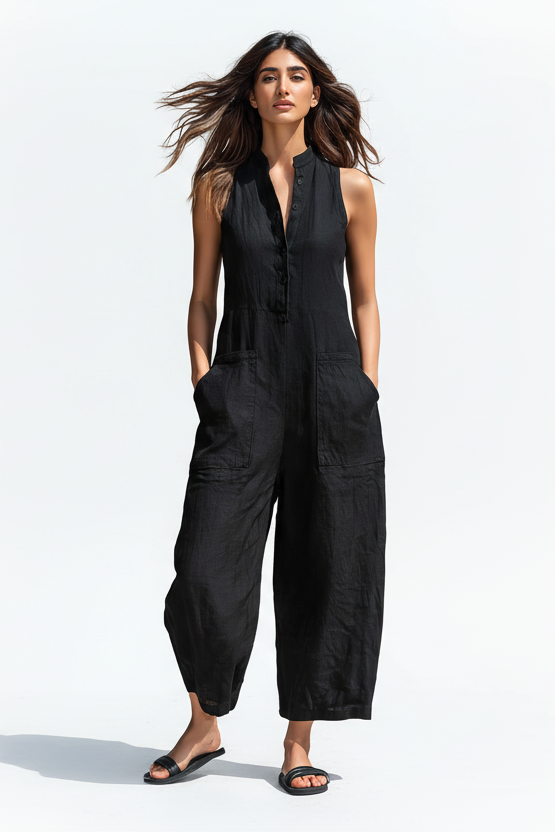Claudia | Jumpsuit Minimalist Linen