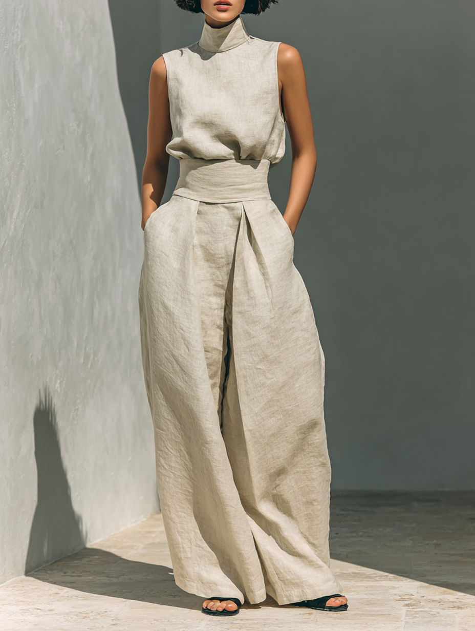 Co-ord Set Minimalist Linen