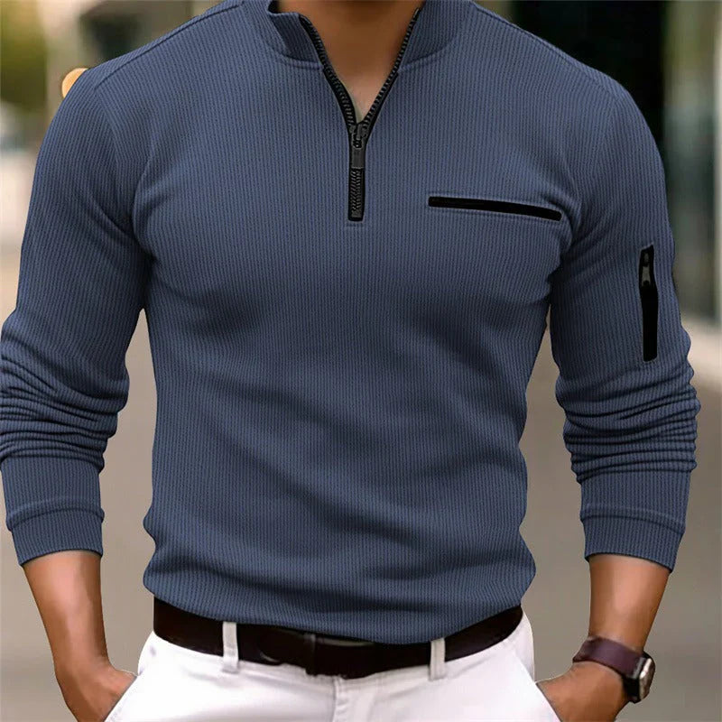 Gus | Long-Sleeve Zip Shirt