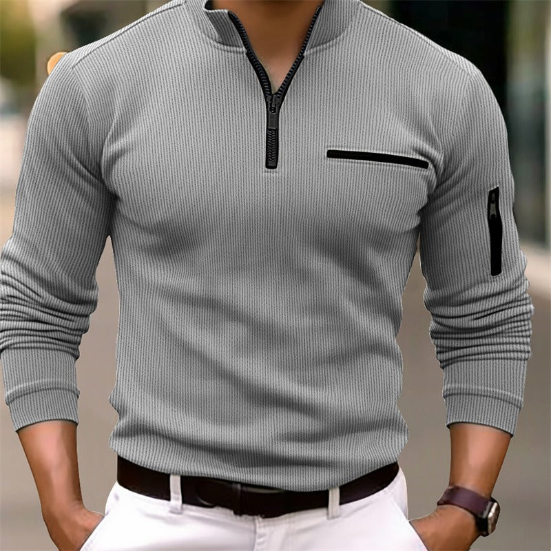 Gus | Long-Sleeve Zip Shirt