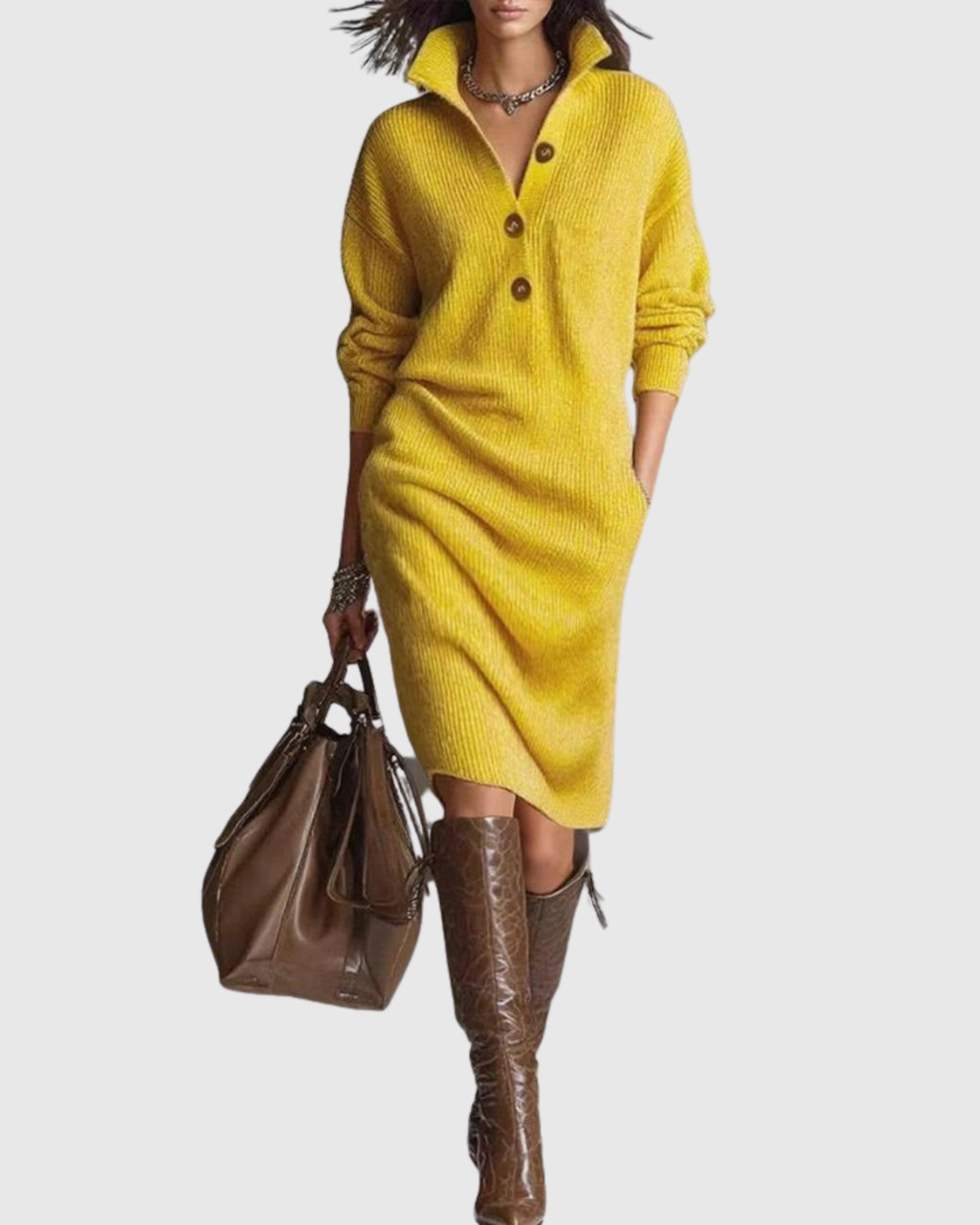 ARIANELL | WINTER WOOL MIDI DRESS