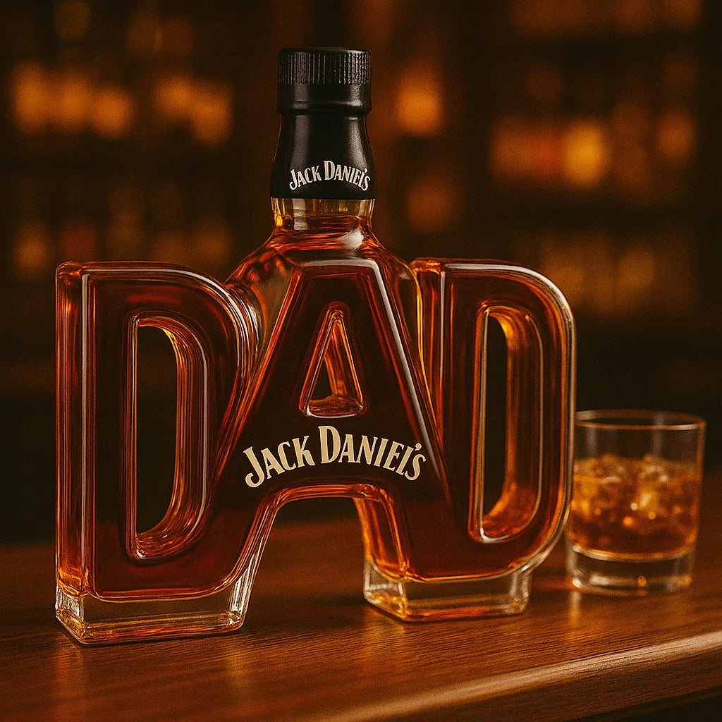 Jack Daniel's Whiskey Bottles - Dad Edition