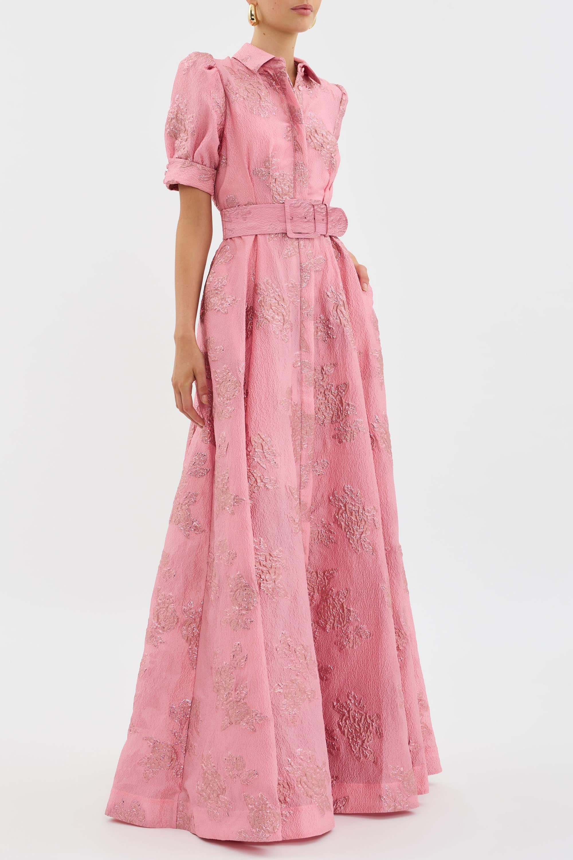 Aria | Puff Sleeve Midi Dress