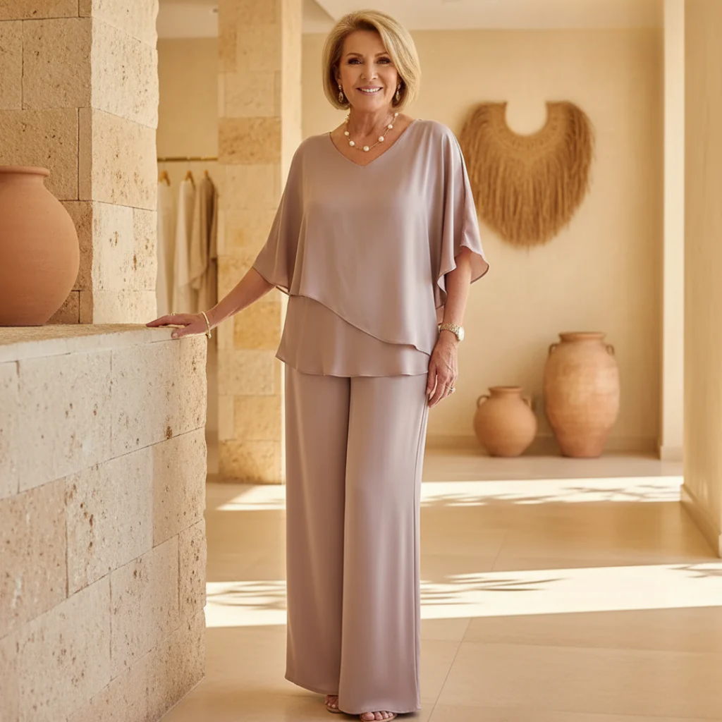 Martha | Co-ord Set Two-Piece With Trousers Wide-Leg