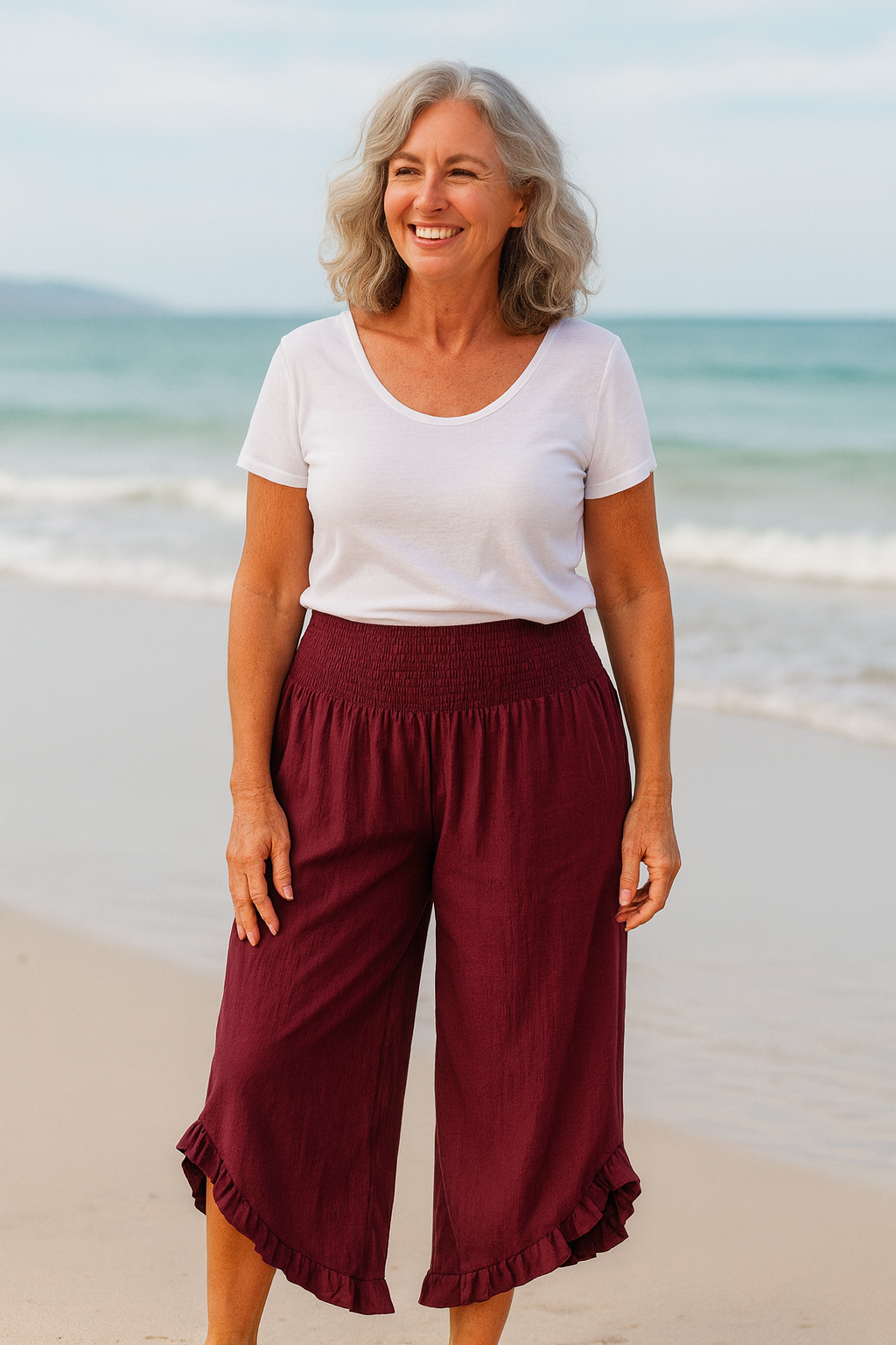Tavina | Cotton-Linen Ease Pants