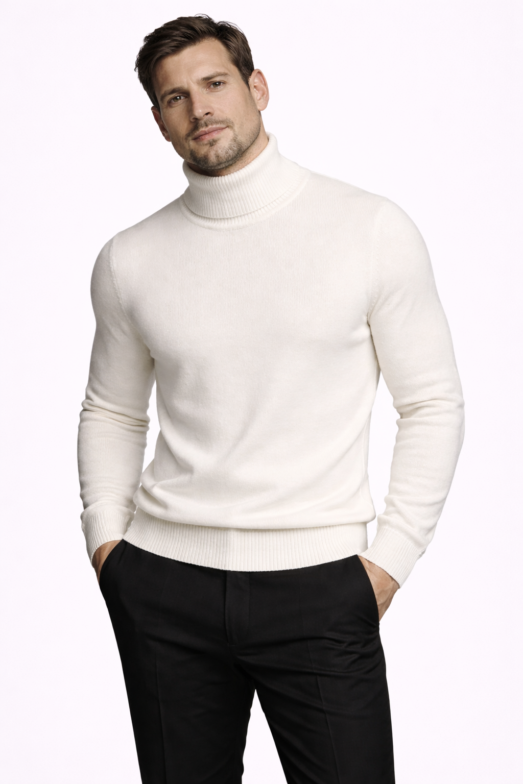 JERSEY DE CUELLO ALTO CHRIS | CALIDEZ REFINADA PARA LA CONFIANZA DIARIA
