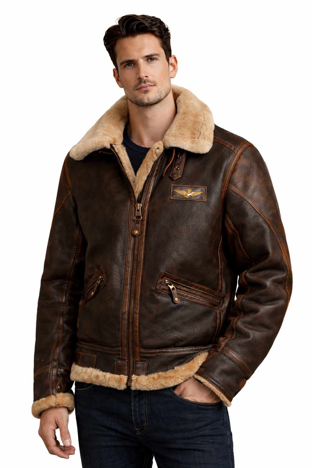 Maverick - Chaqueta de aviador clásica