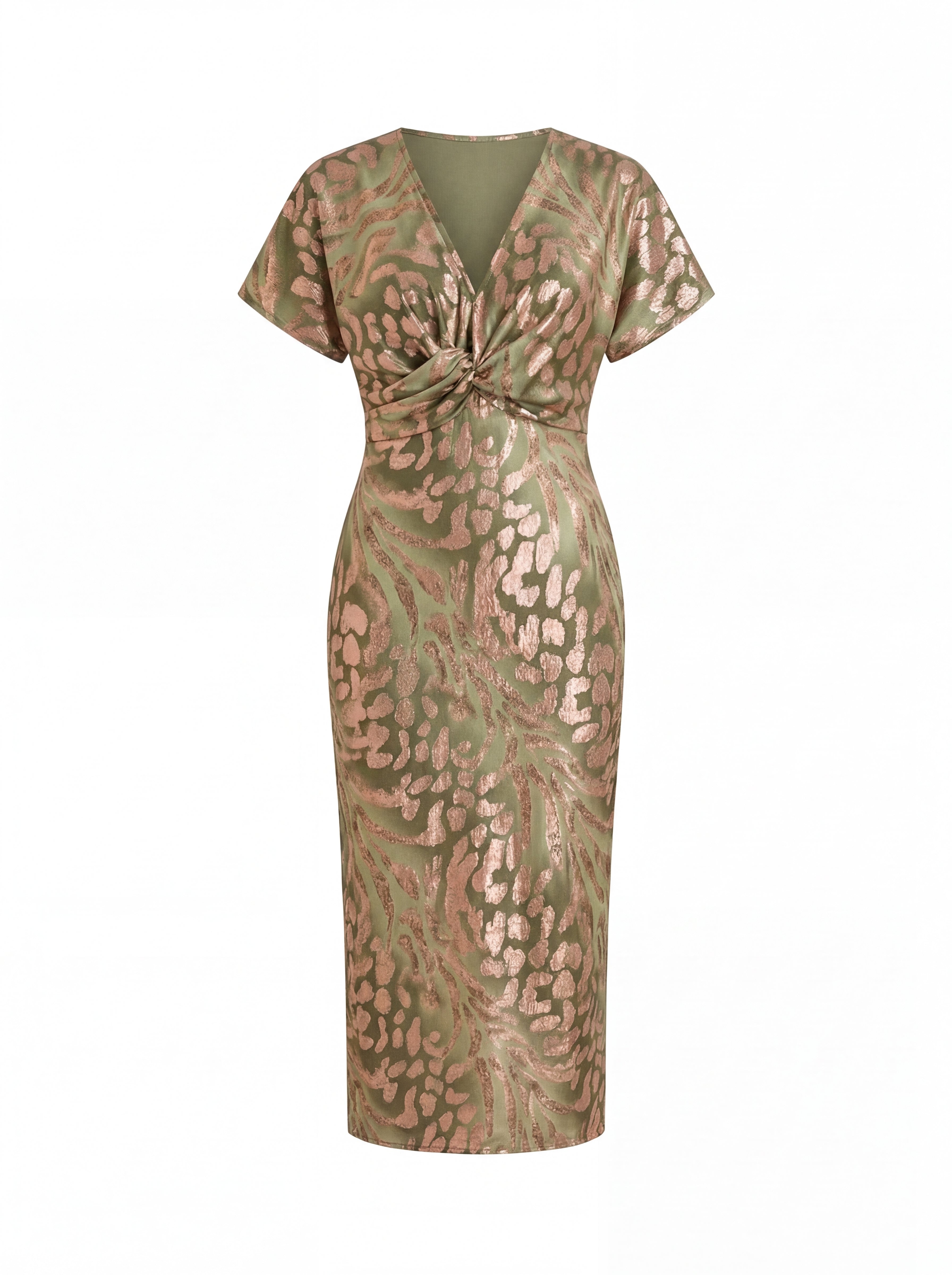 Calandra Copper Midi Dress