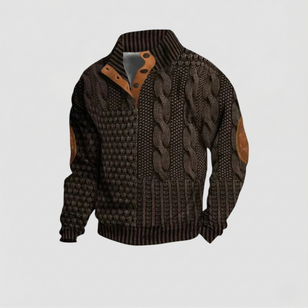 Suéter Matteo Vintage Chic de Punto Grueso y Suave