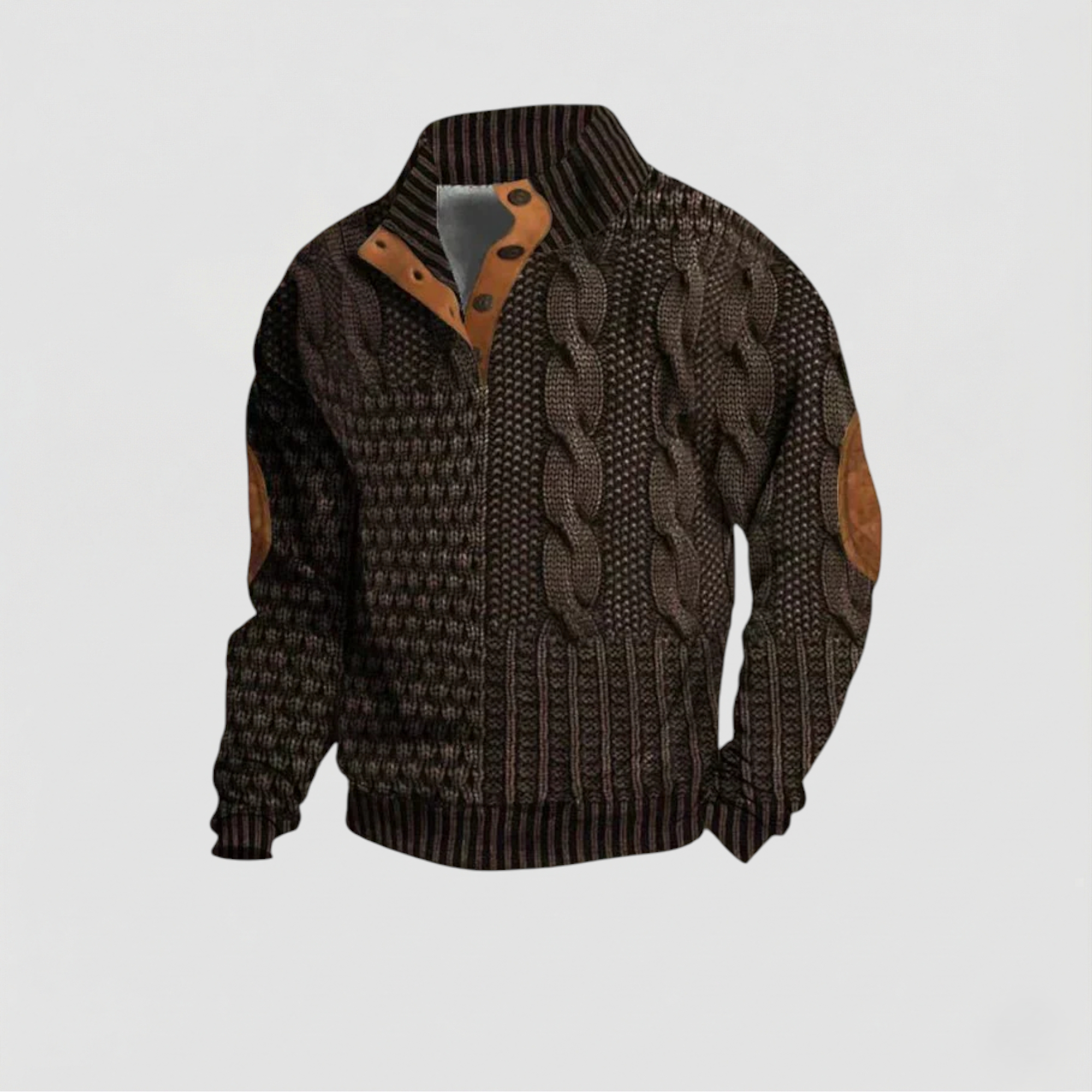 Suéter Matteo Vintage Chic de Punto Grueso y Suave