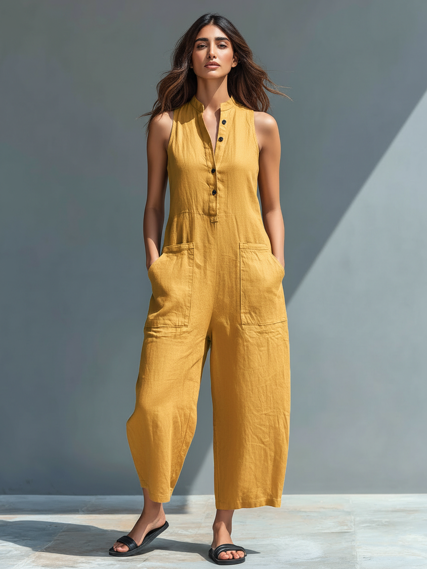 Claudia | Jumpsuit Minimalist Linen
