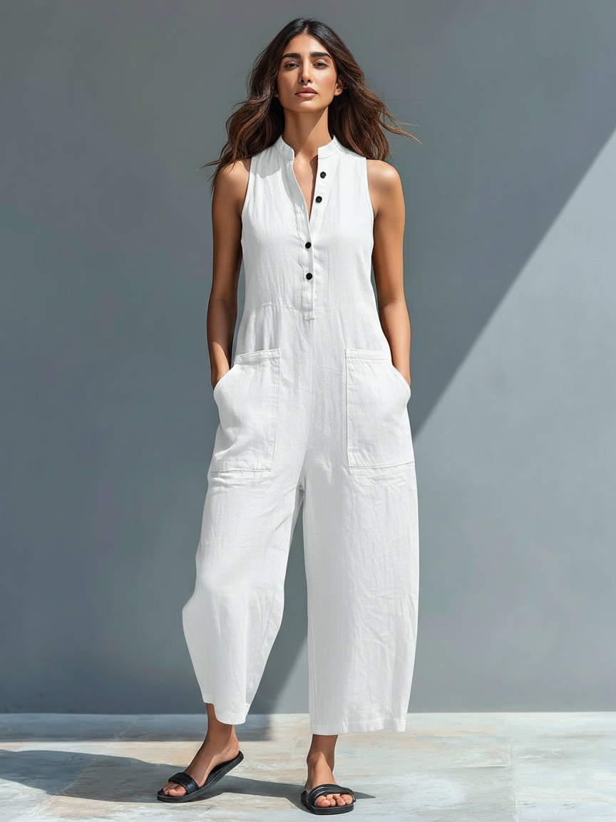 Claudia | Jumpsuit Minimalist Linen