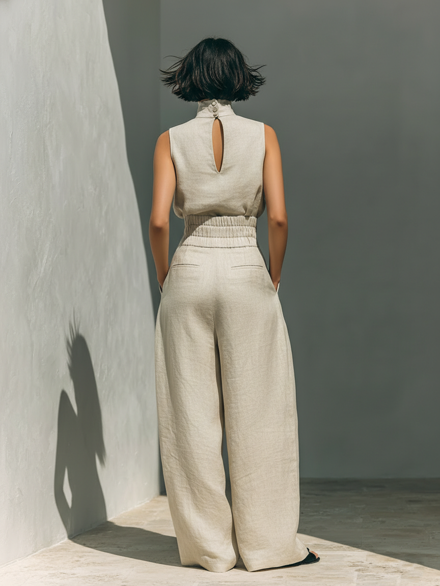 Co-ord Set Minimalist Linen