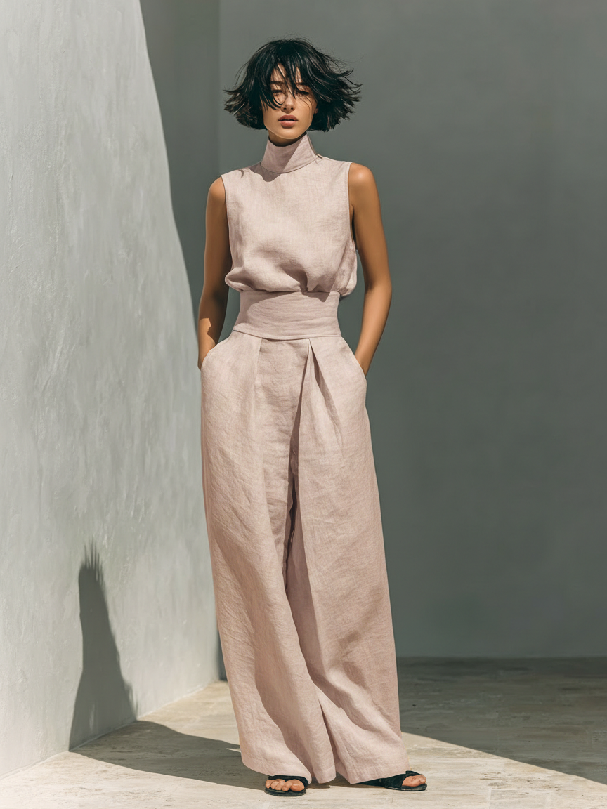 Co-ord Set Minimalist Linen