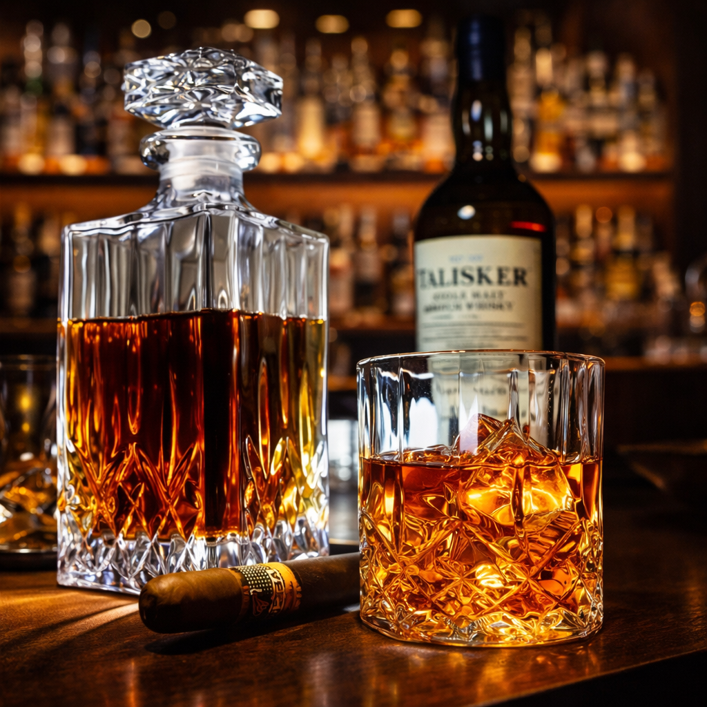 Whiskey Bottles - Bottle and Glass Set