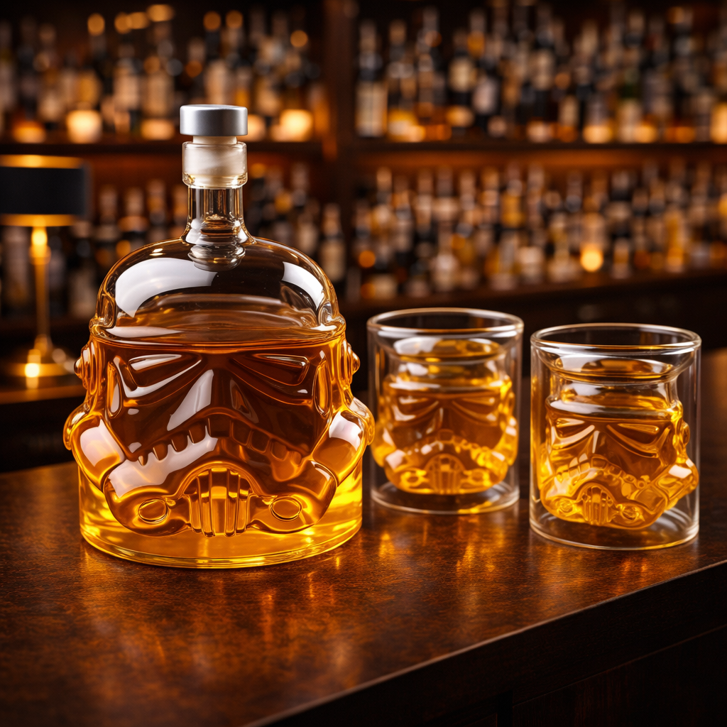 Whiskey Bottle - Bottle and Glass Set Edition