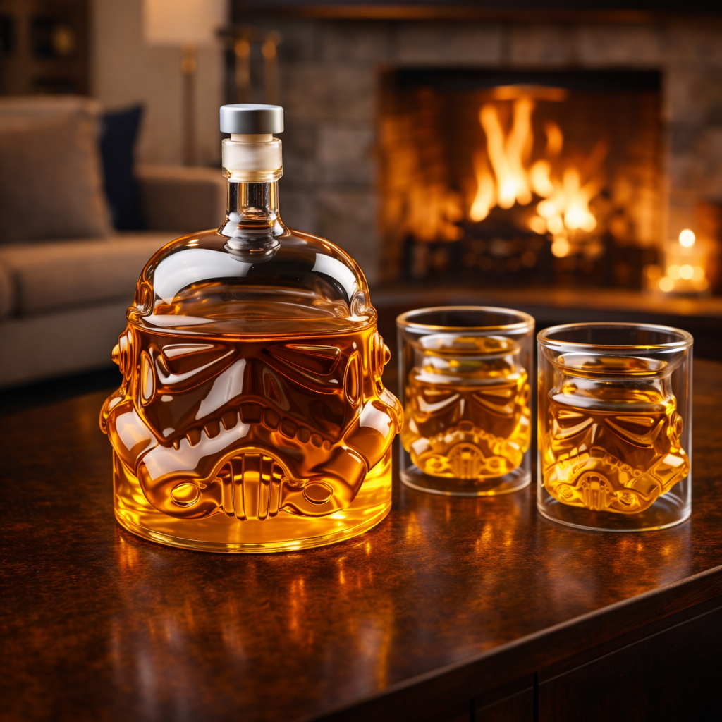 Whiskey Bottle - Bottle and Glass Set Edition