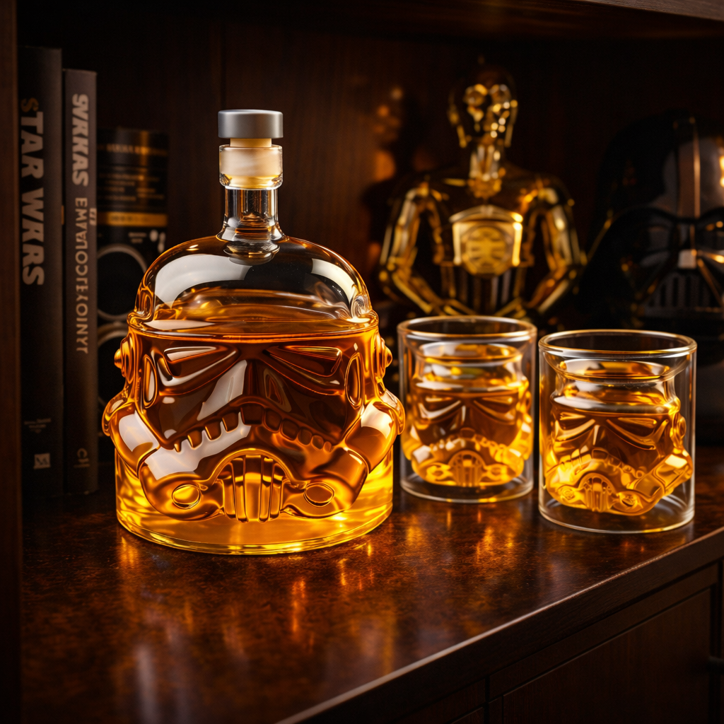 Whiskey Bottle - Bottle and Glass Set Edition