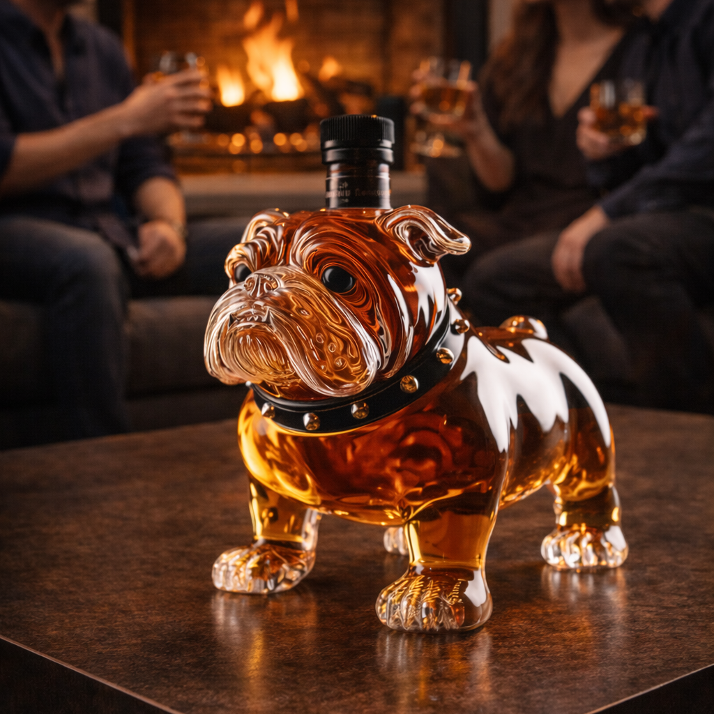 Whiskey Bottles - Bulldog Edition