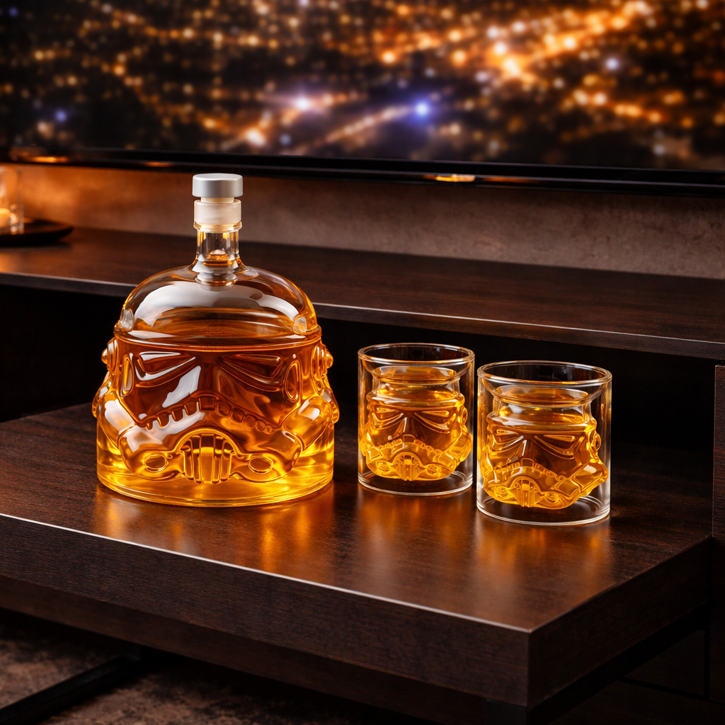 Whiskey Bottle - Bottle and Glass Set Edition