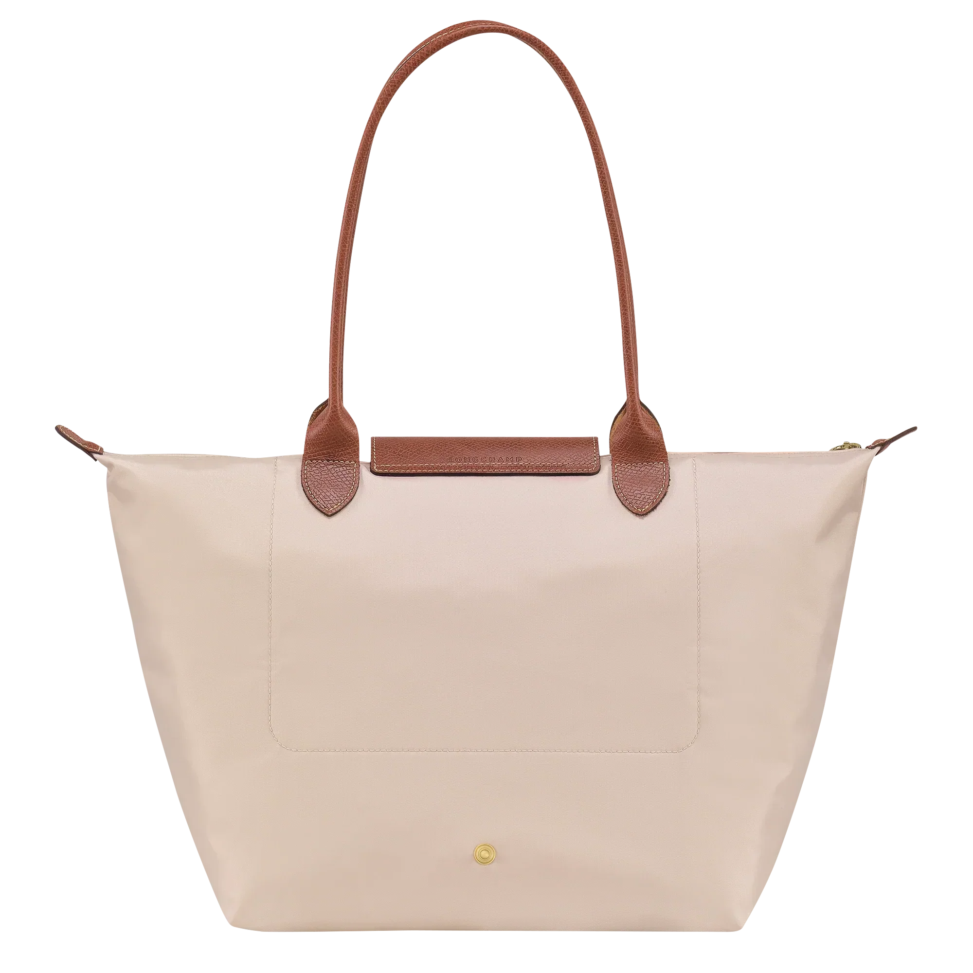 Lether Bag — Large Foldable Tote Bag, Cream