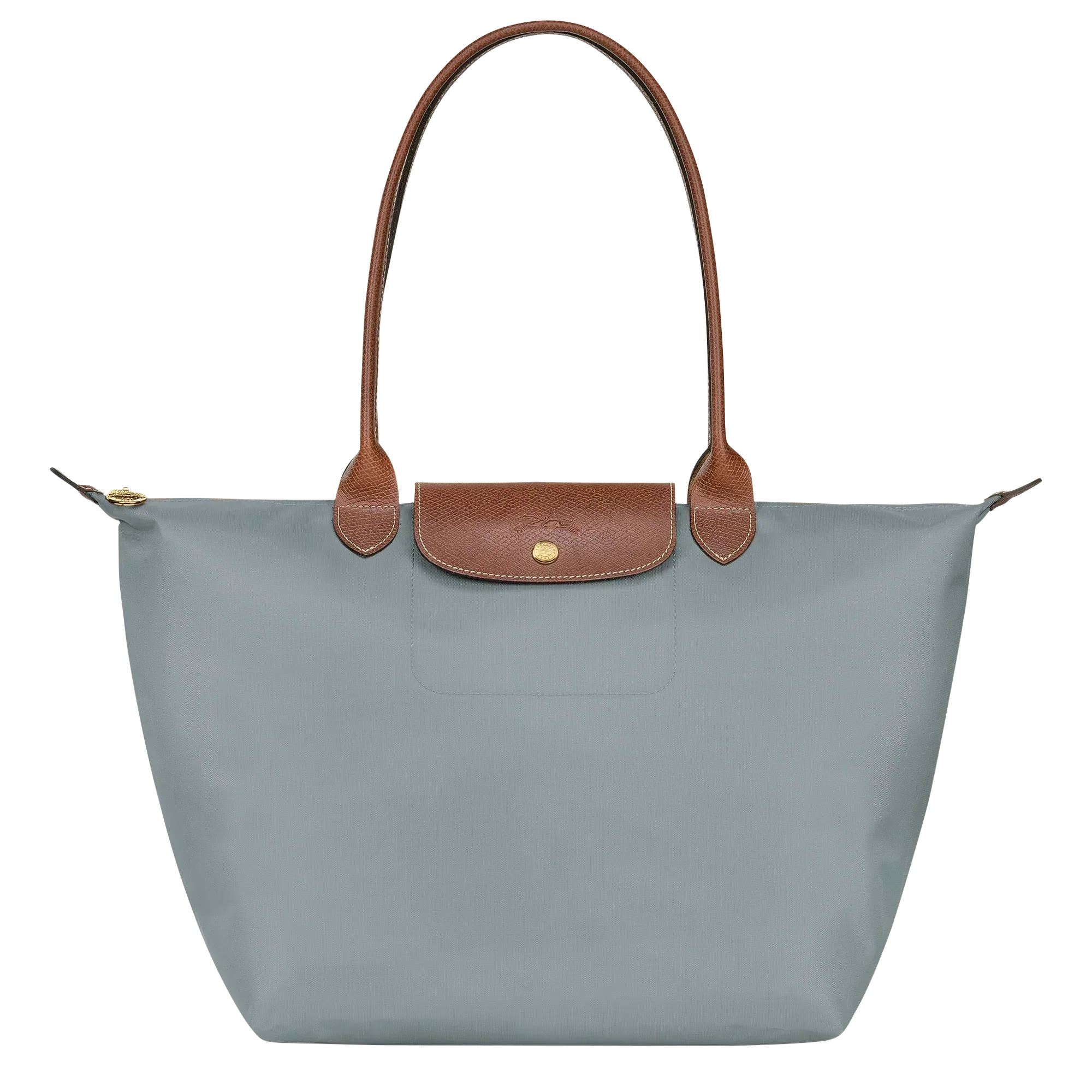 Lether Bag — Large Foldable Tote Bag, Grey