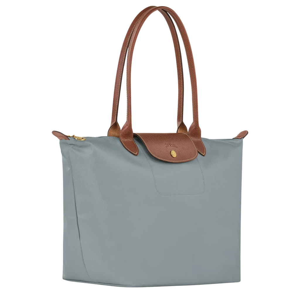 Lether Bag — Large Foldable Tote Bag, Grey
