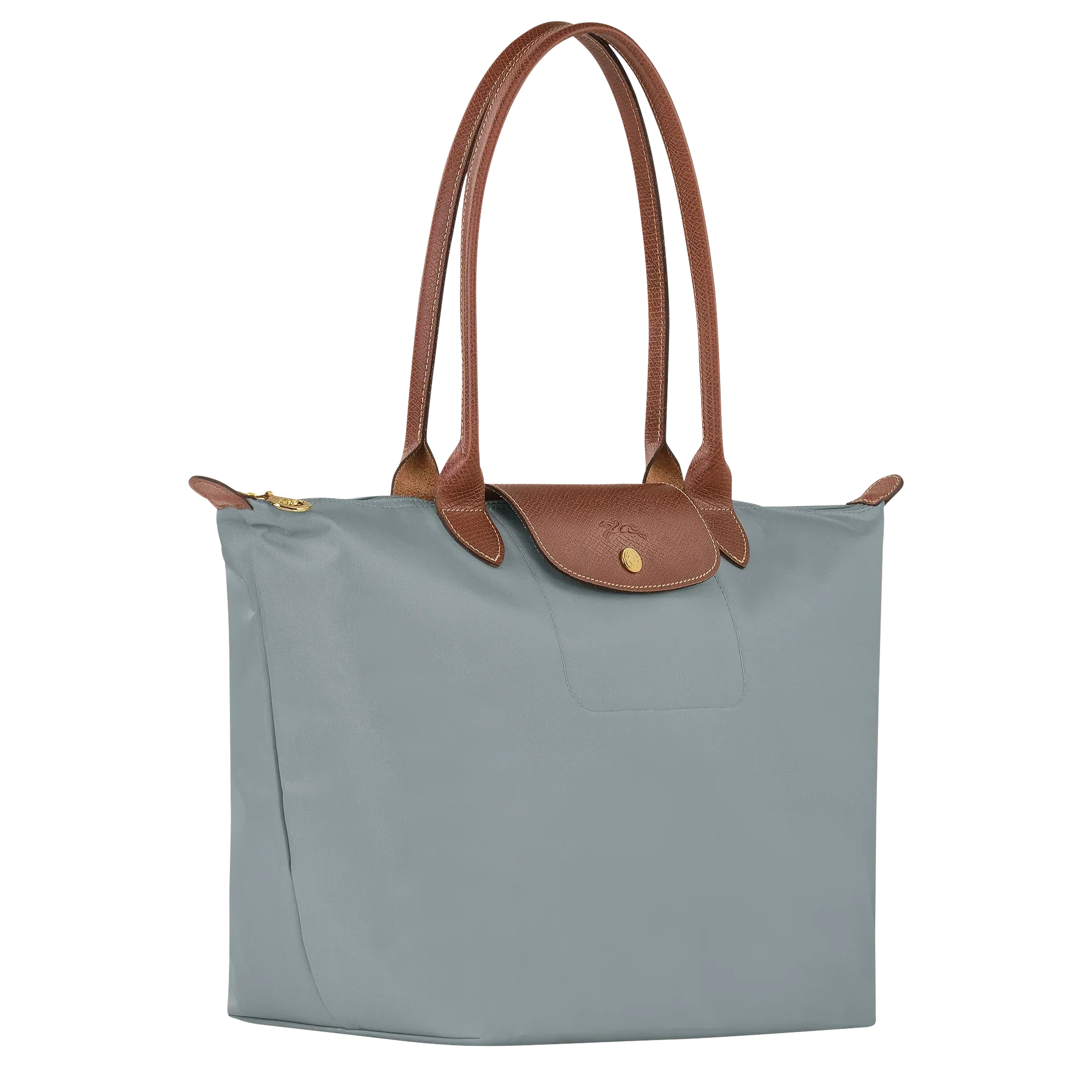 Lether Bag — Large Foldable Tote Bag, Grey