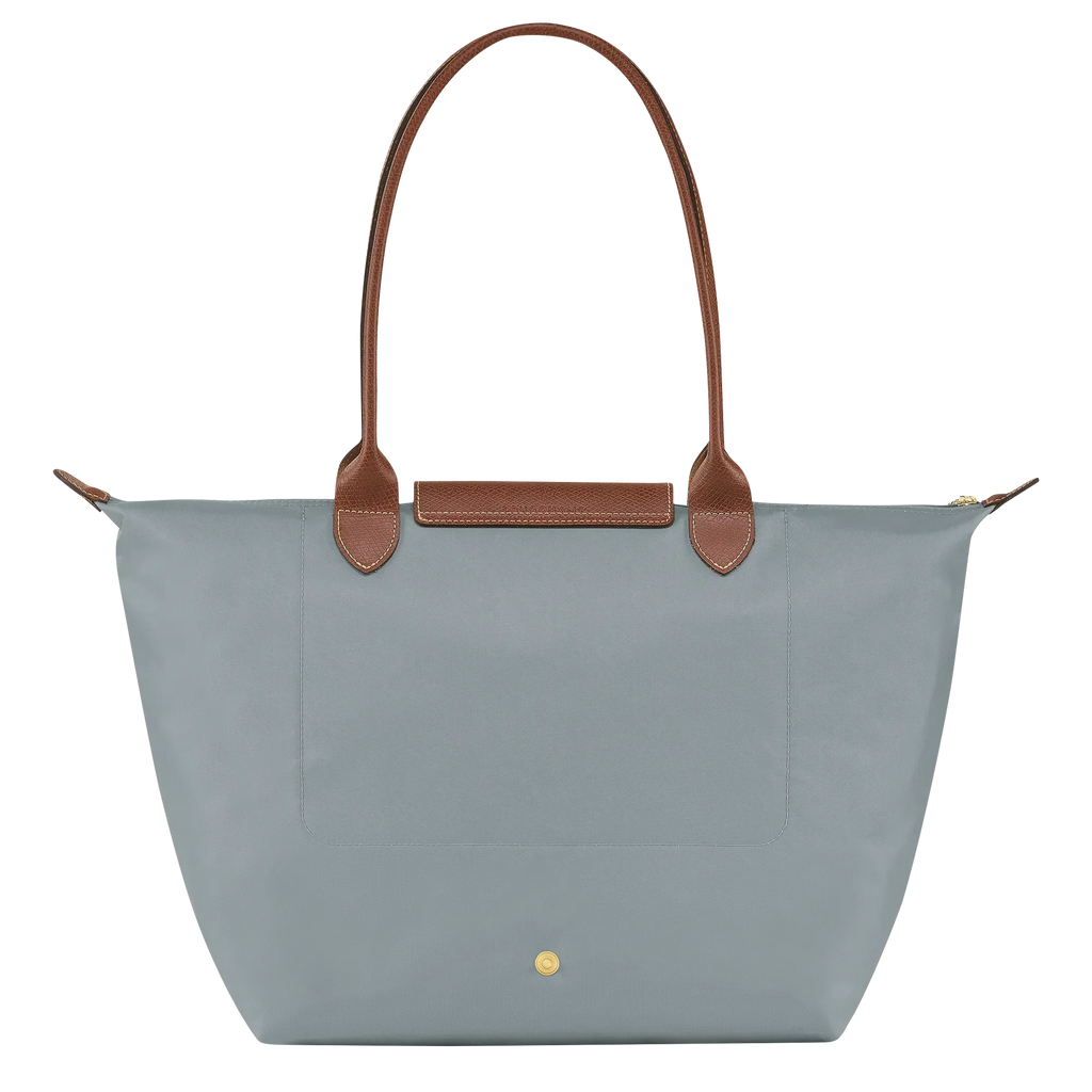 Lether Bag — Large Foldable Tote Bag, Grey