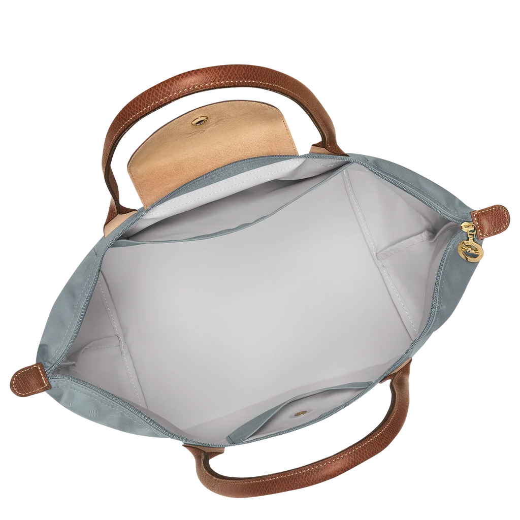Lether Bag — Large Foldable Tote Bag, Grey