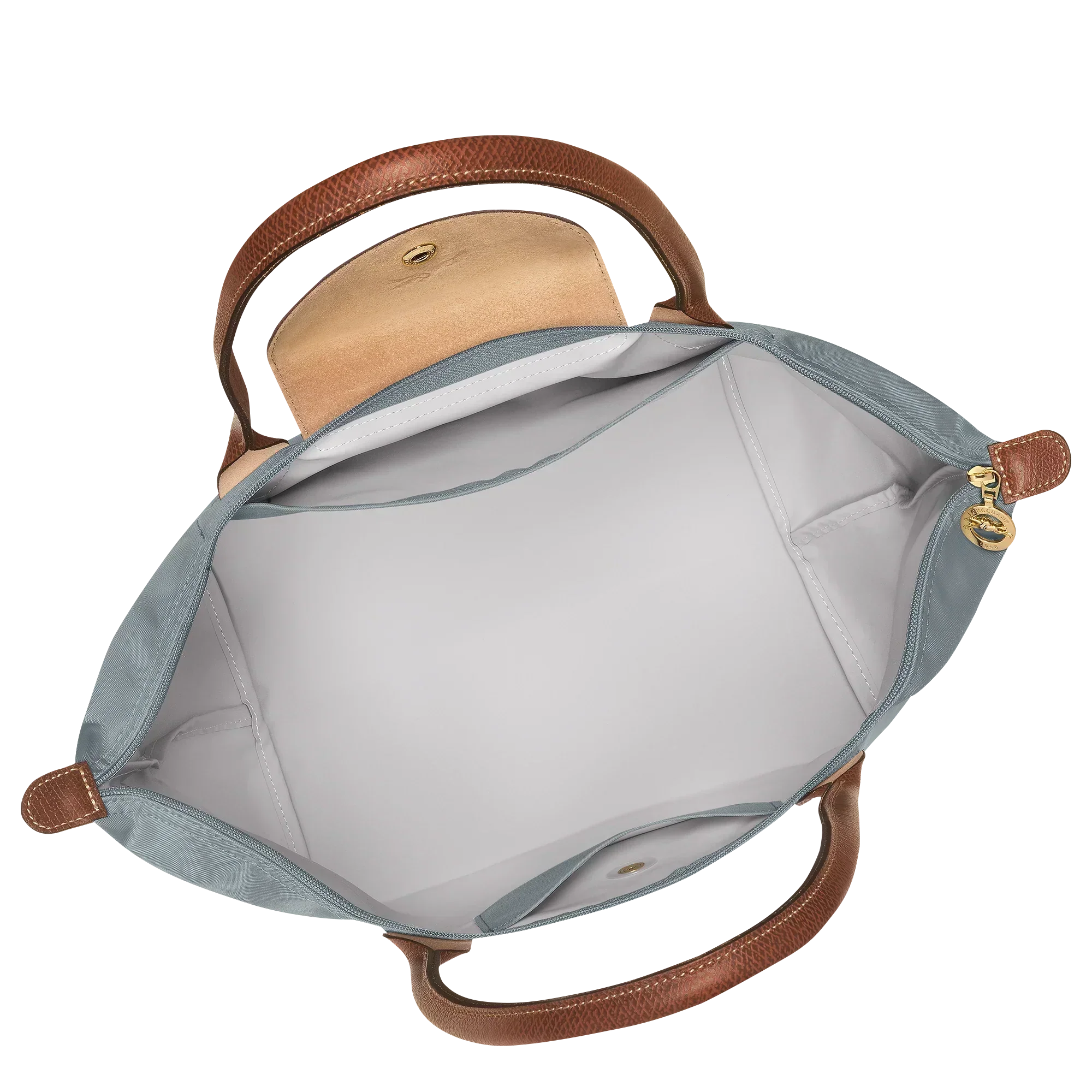 Lether Bag — Large Foldable Tote Bag, Grey