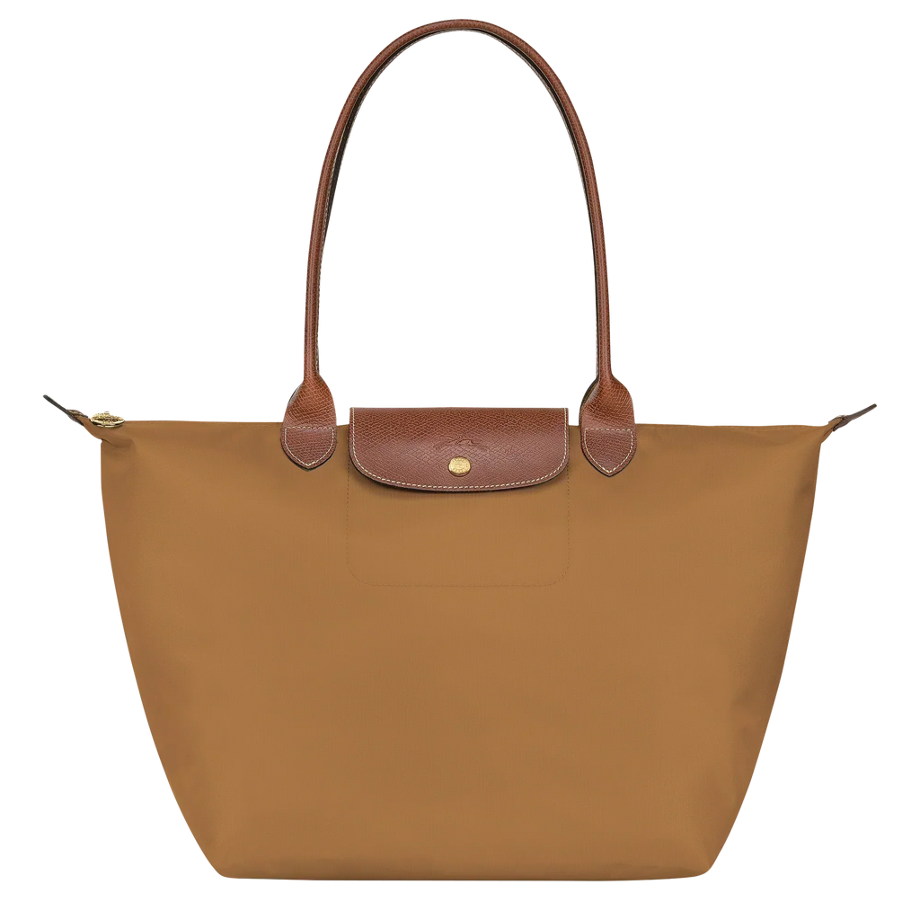 Lether Bag  — Large Foldable Tote Bag, Camel