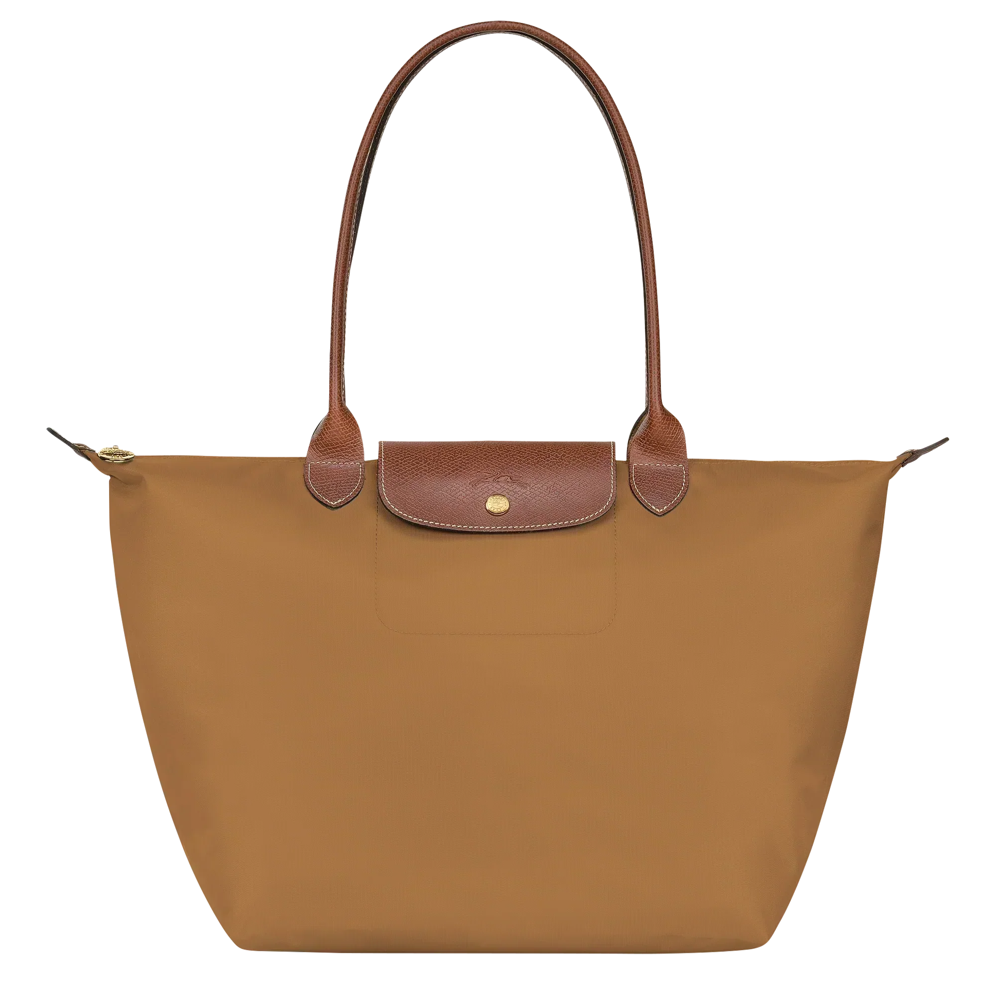 Lether Bag  — Large Foldable Tote Bag, Camel