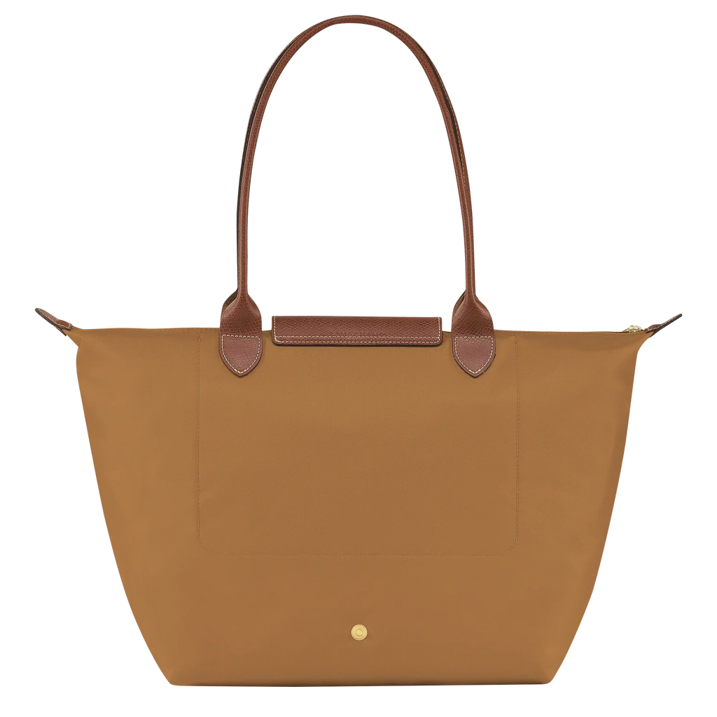 Lether Bag  — Large Foldable Tote Bag, Camel